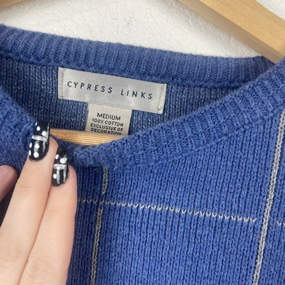 Vintaged Checkered Sweater - Picture 5 of 5